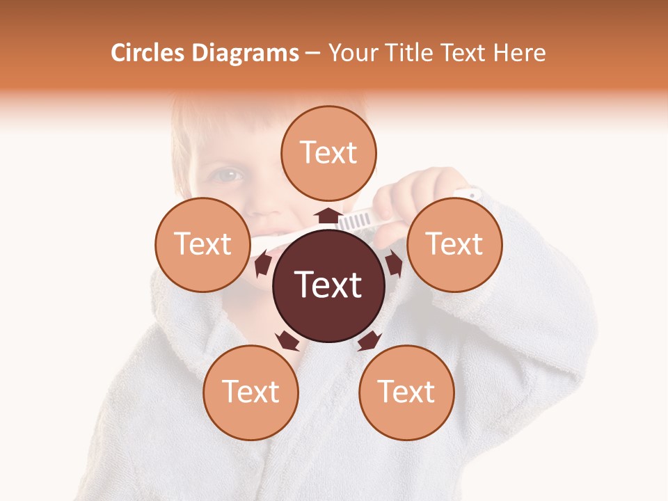 Boy Bathroom Cute PowerPoint Template