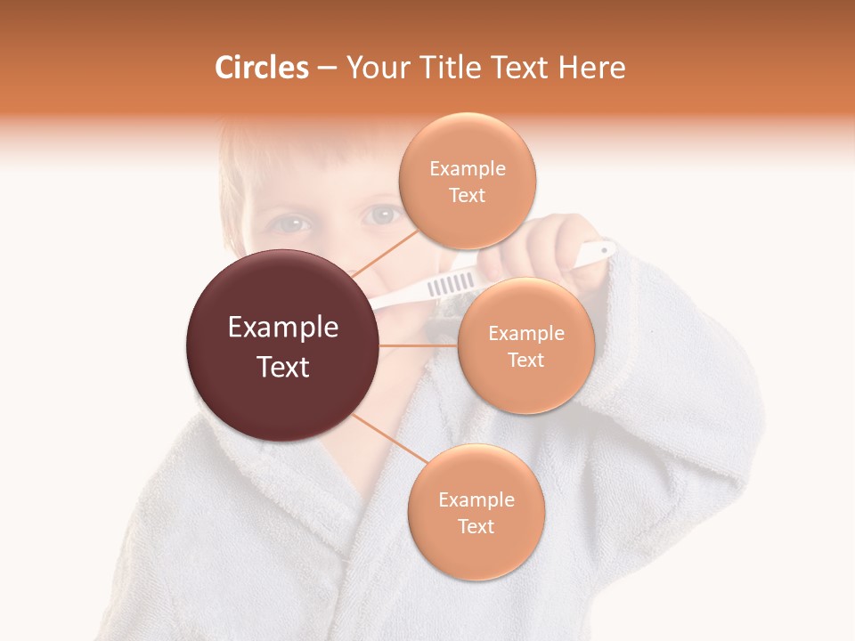 Boy Bathroom Cute PowerPoint Template