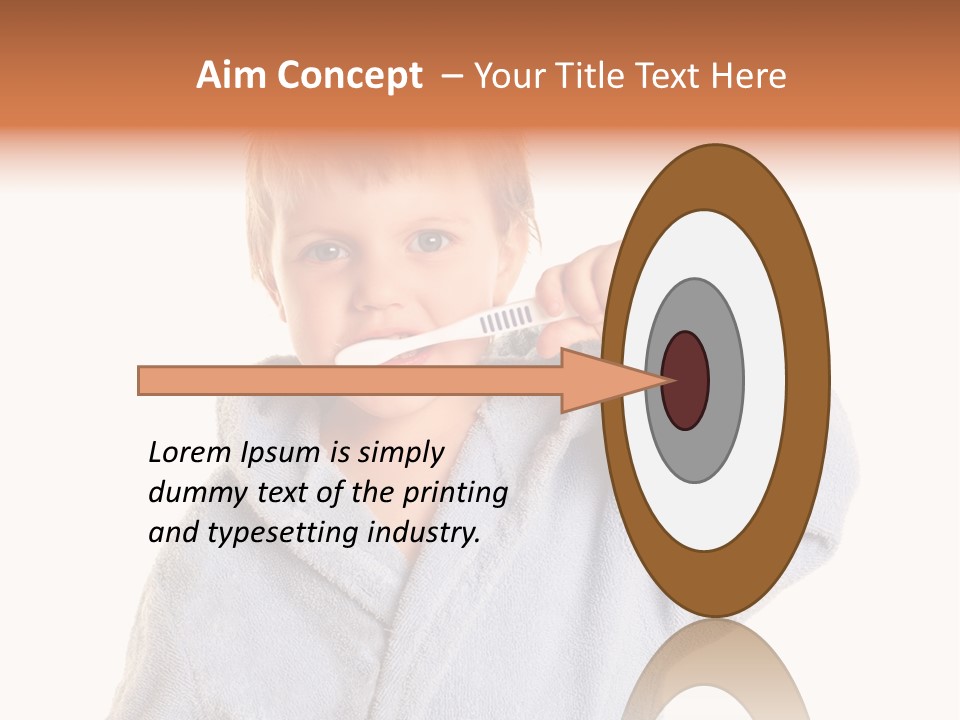 Boy Bathroom Cute PowerPoint Template