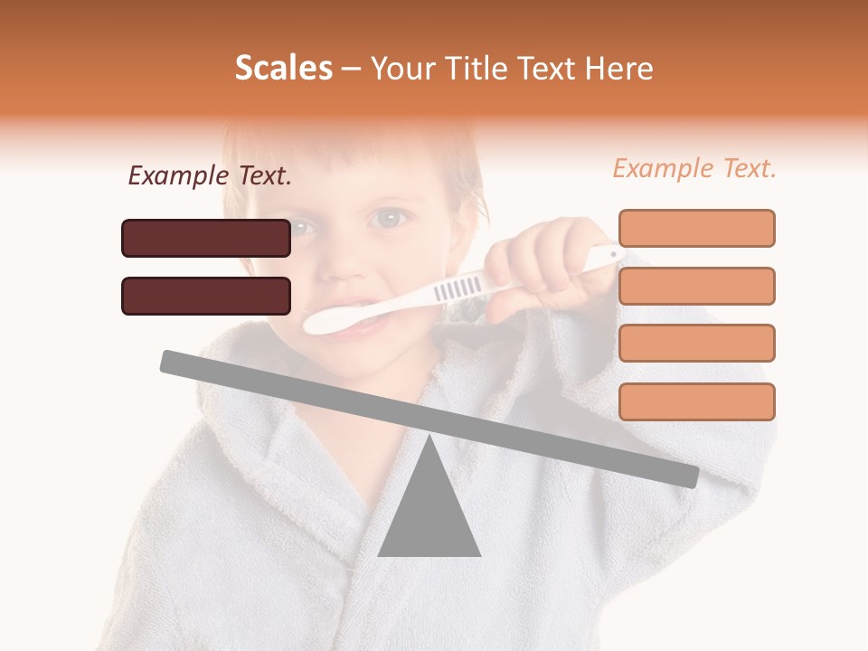 Boy Bathroom Cute PowerPoint Template