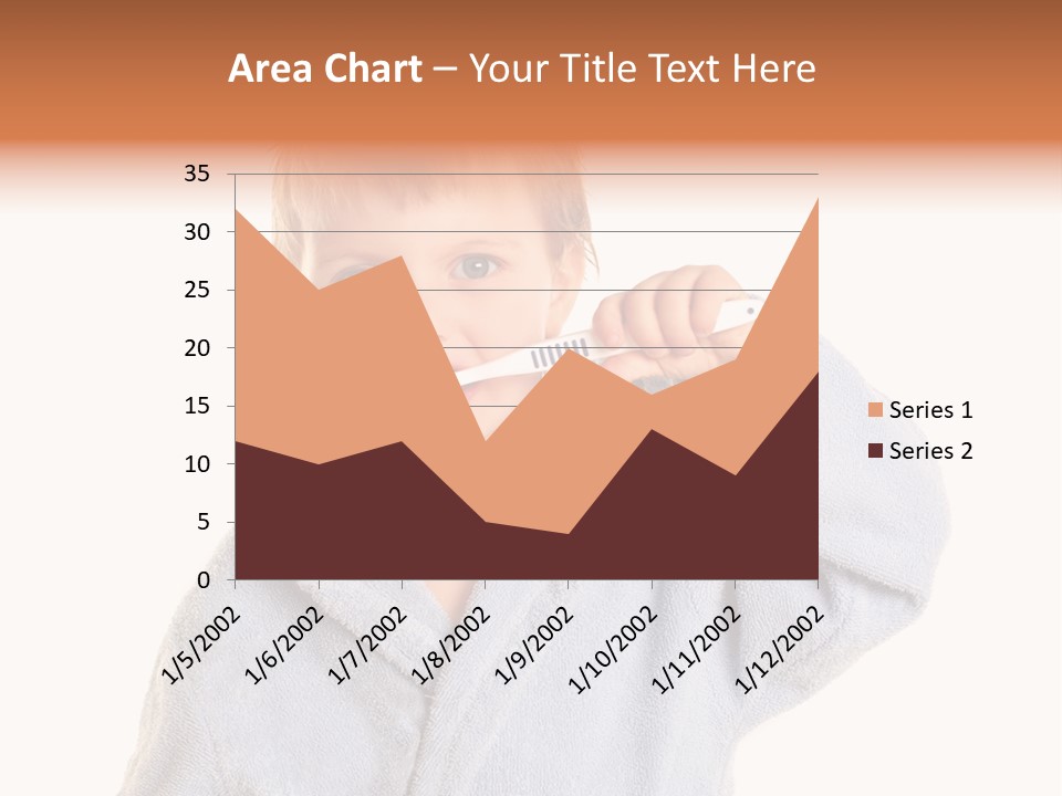 Boy Bathroom Cute PowerPoint Template
