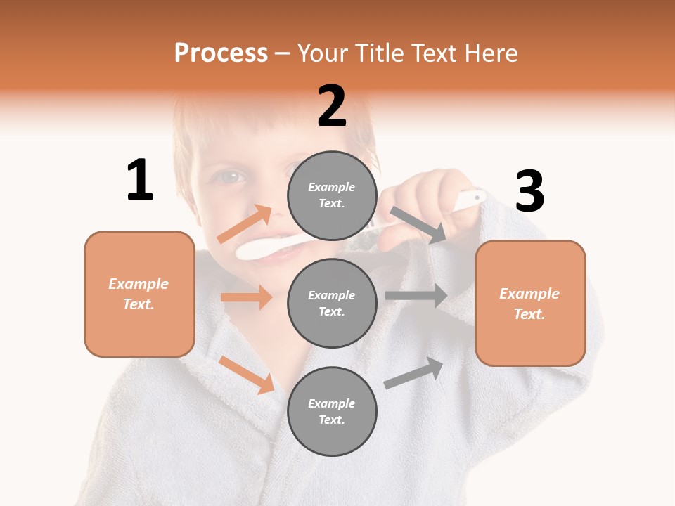 Boy Bathroom Cute PowerPoint Template