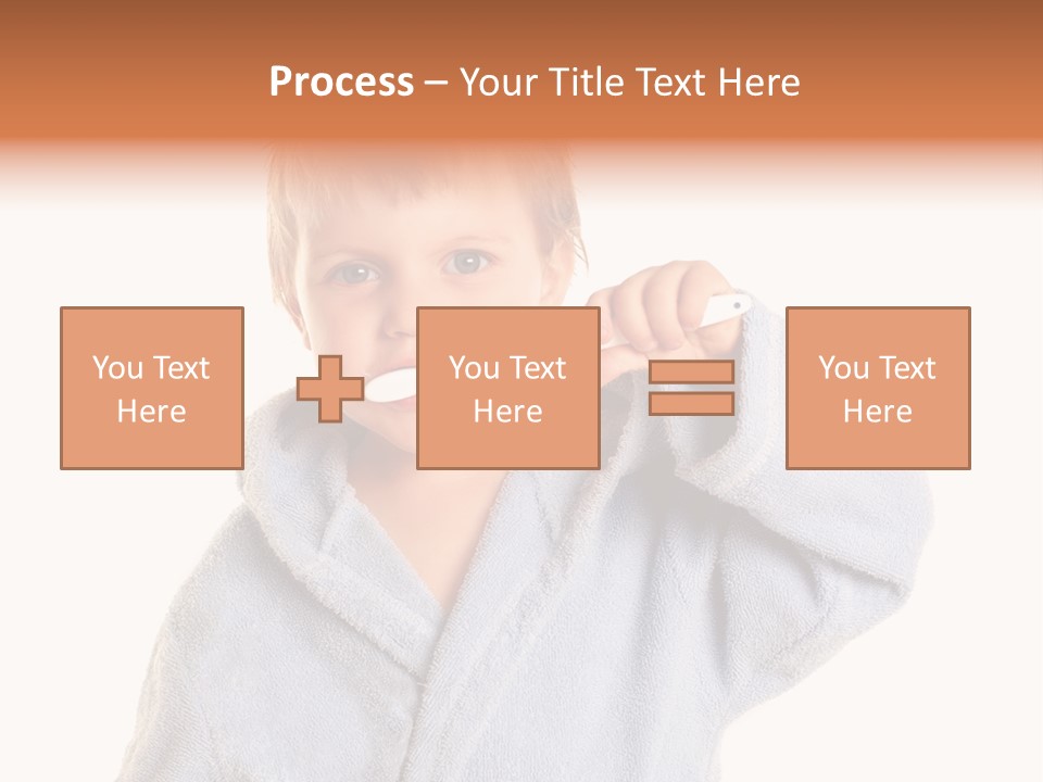 Boy Bathroom Cute PowerPoint Template