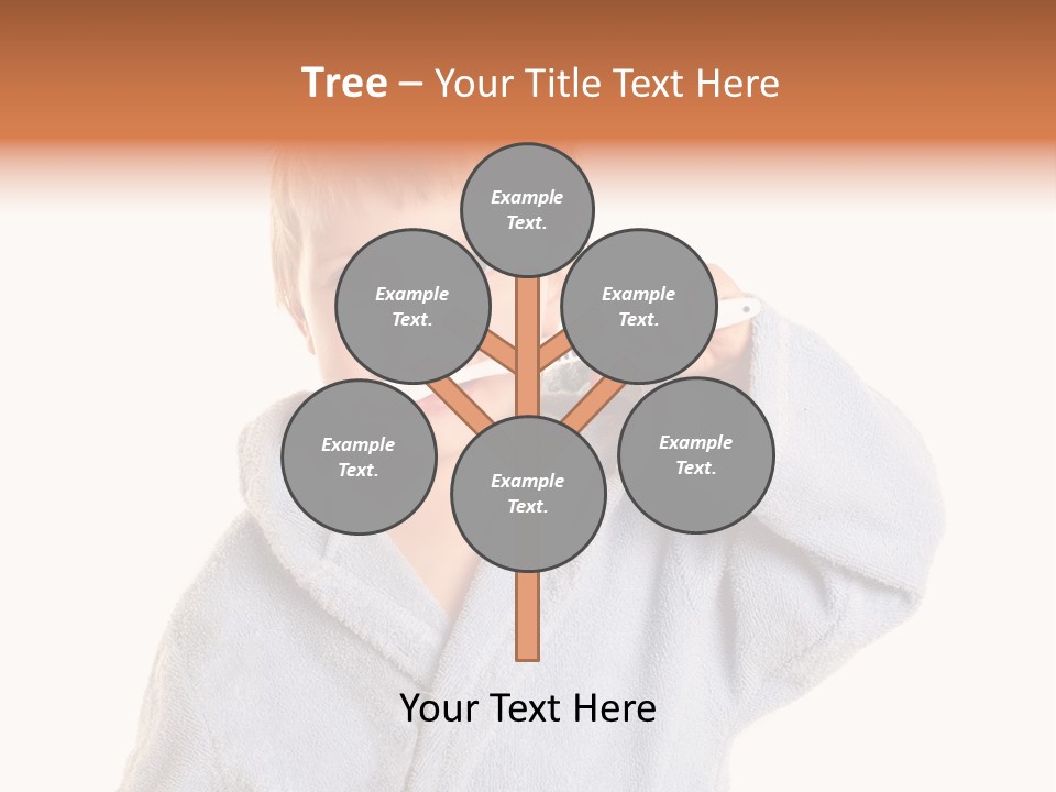 Boy Bathroom Cute PowerPoint Template