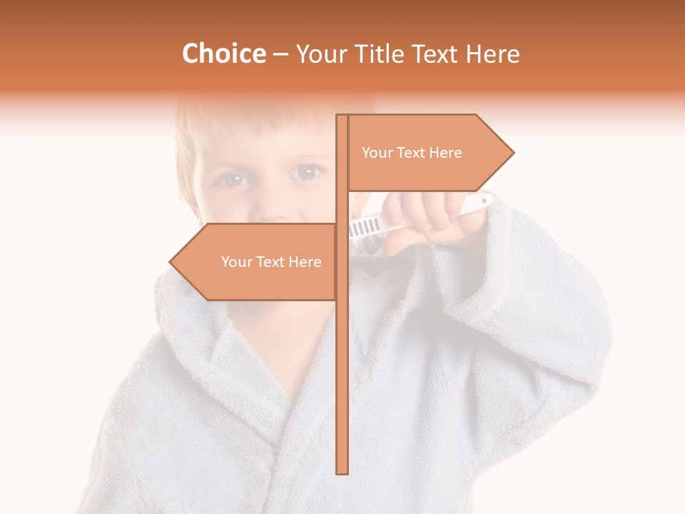 Boy Bathroom Cute PowerPoint Template