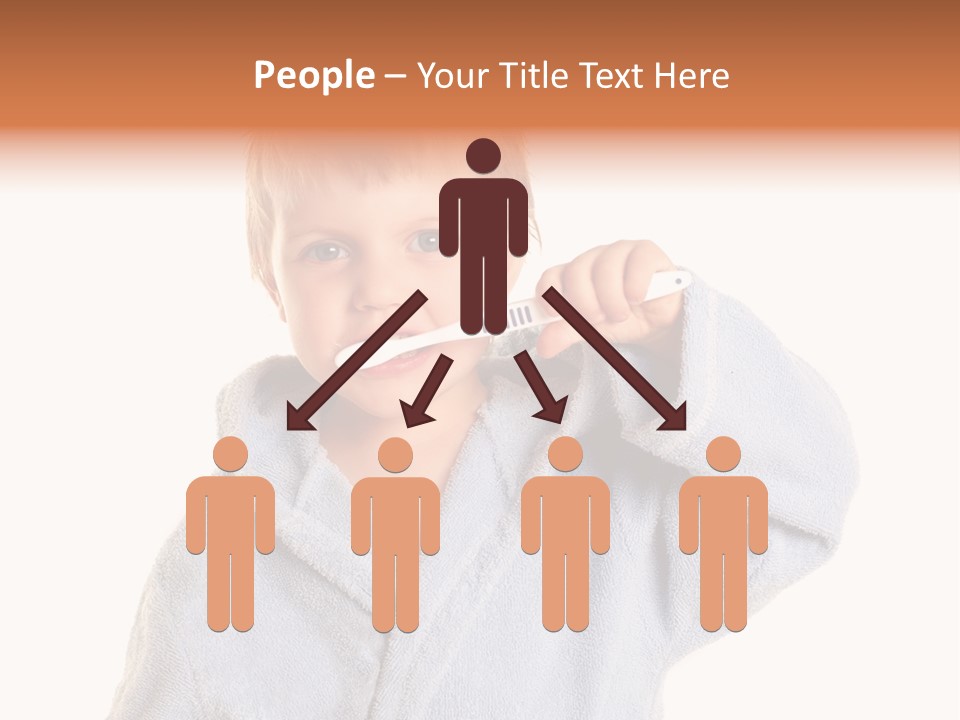 Boy Bathroom Cute PowerPoint Template