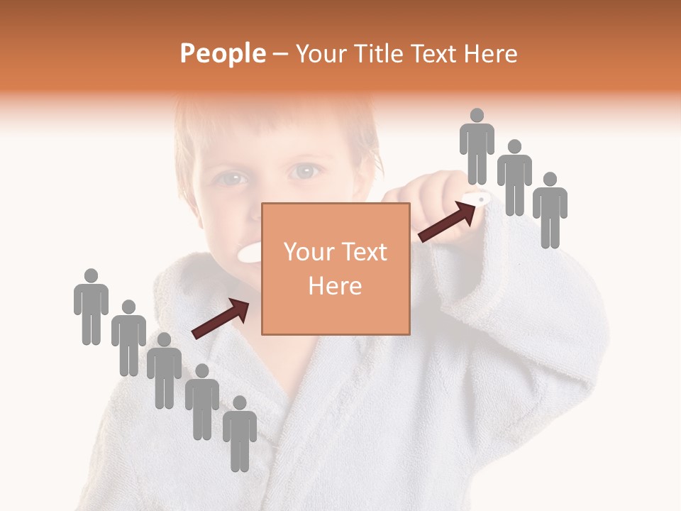 Boy Bathroom Cute PowerPoint Template