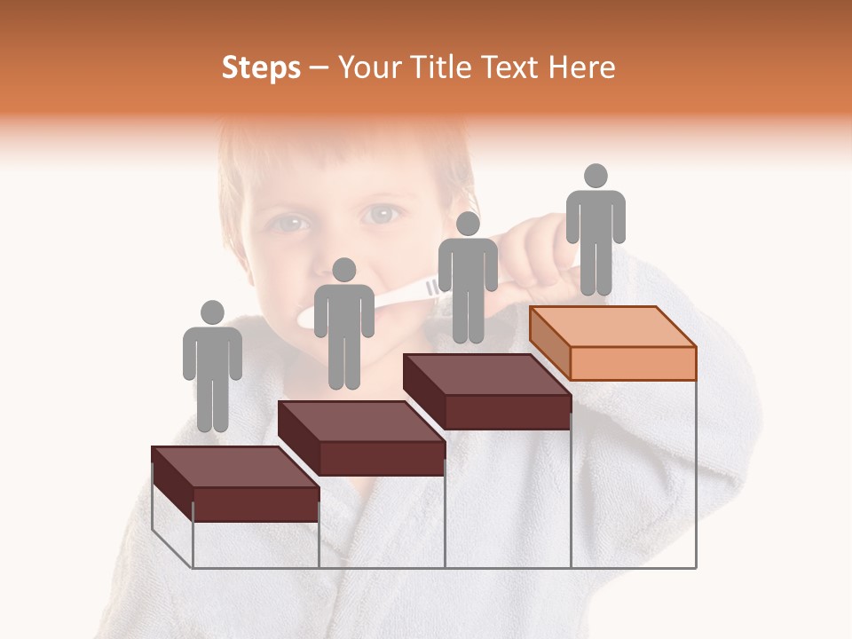 Boy Bathroom Cute PowerPoint Template