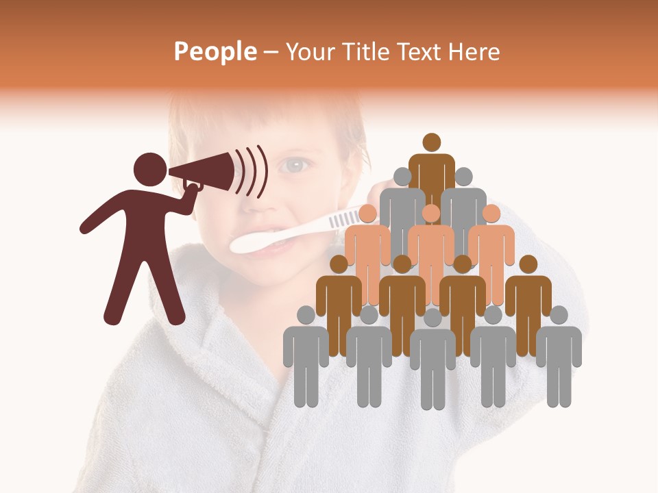 Boy Bathroom Cute PowerPoint Template