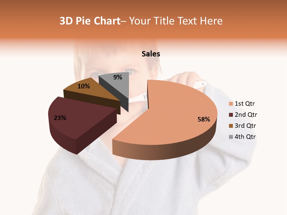 Boy Bathroom Cute PowerPoint Template