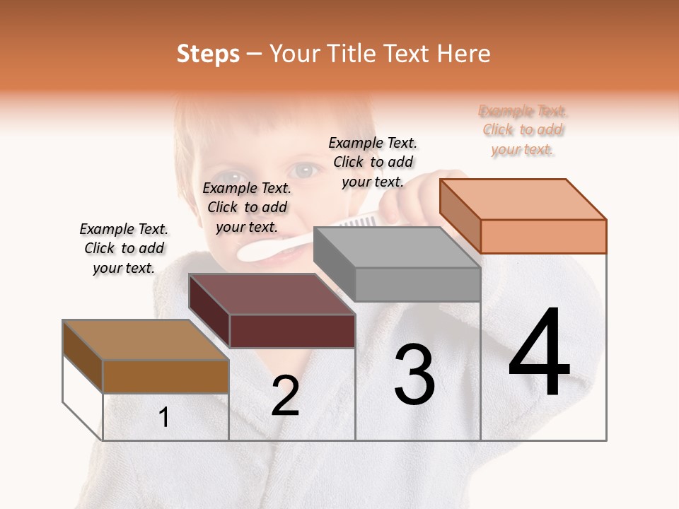 Boy Bathroom Cute PowerPoint Template