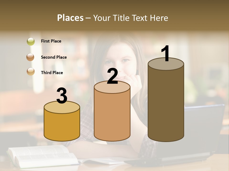 Student Smile Beautiful PowerPoint Template