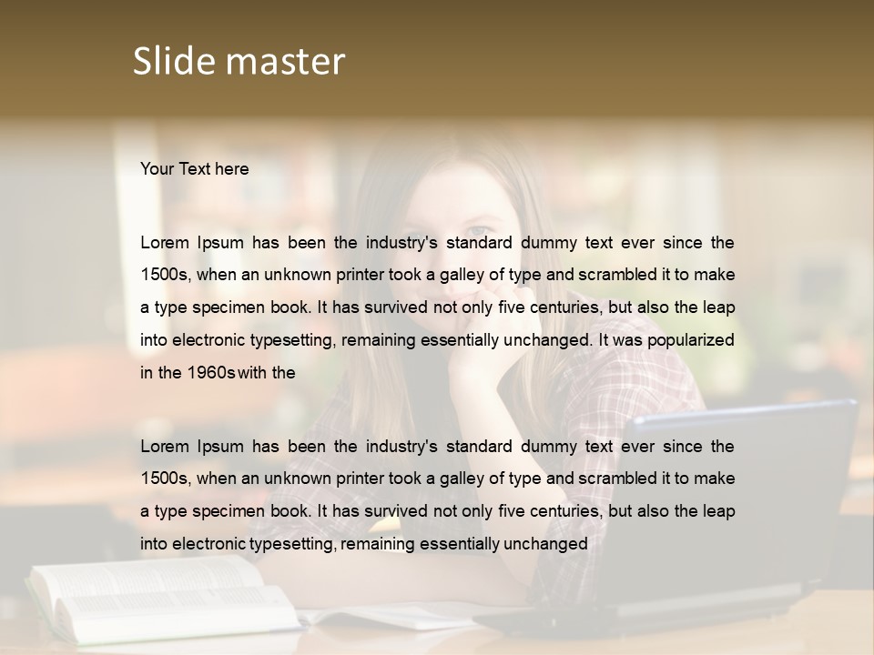 Student Smile Beautiful PowerPoint Template