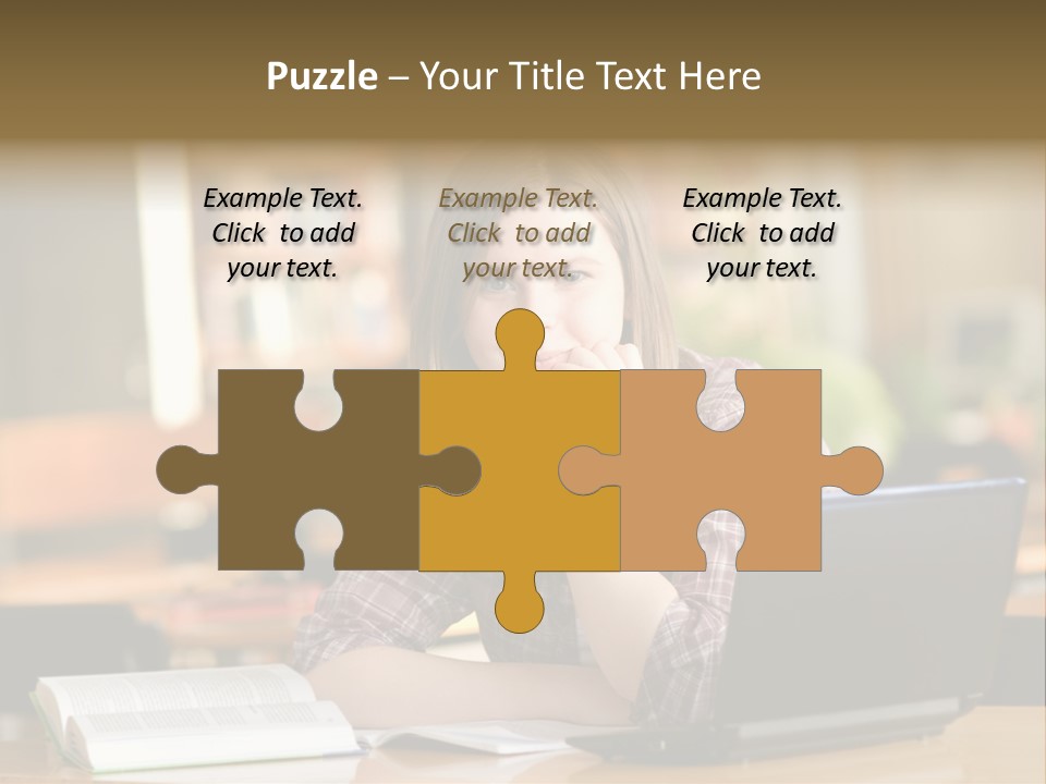 Student Smile Beautiful PowerPoint Template