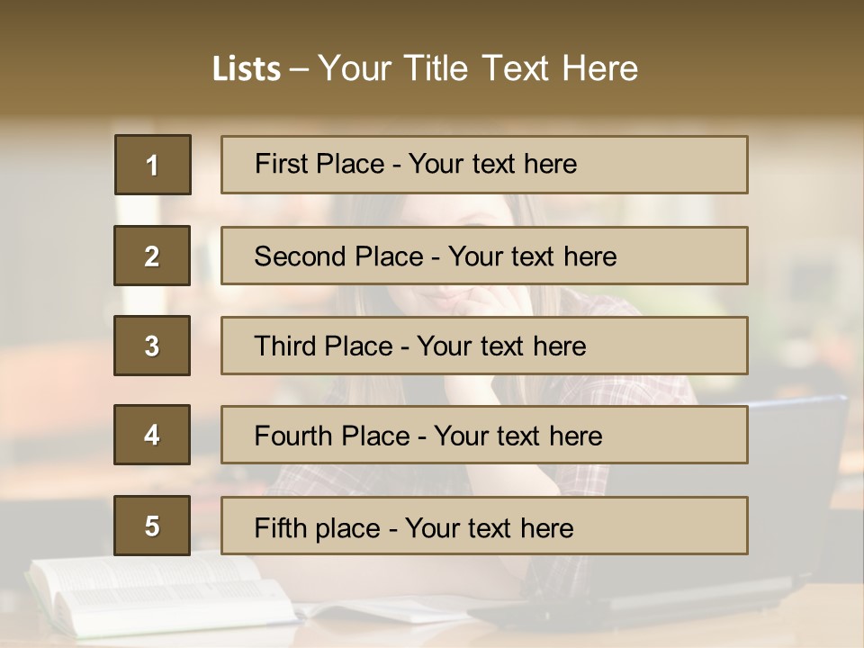 Student Smile Beautiful PowerPoint Template