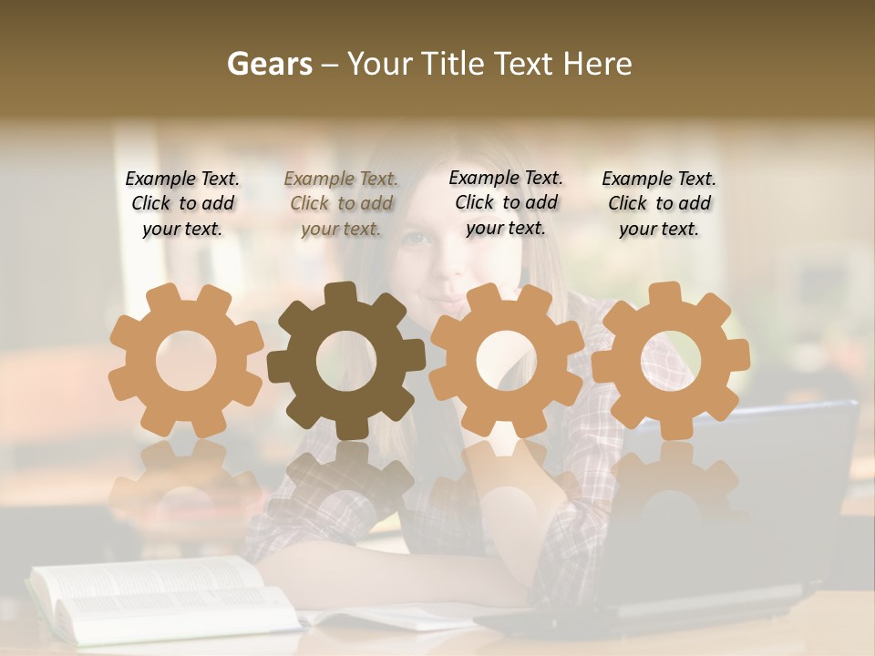 Student Smile Beautiful PowerPoint Template