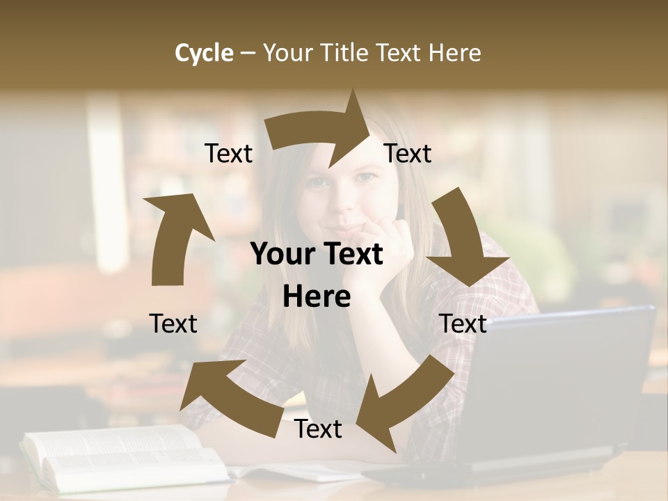 Student Smile Beautiful PowerPoint Template