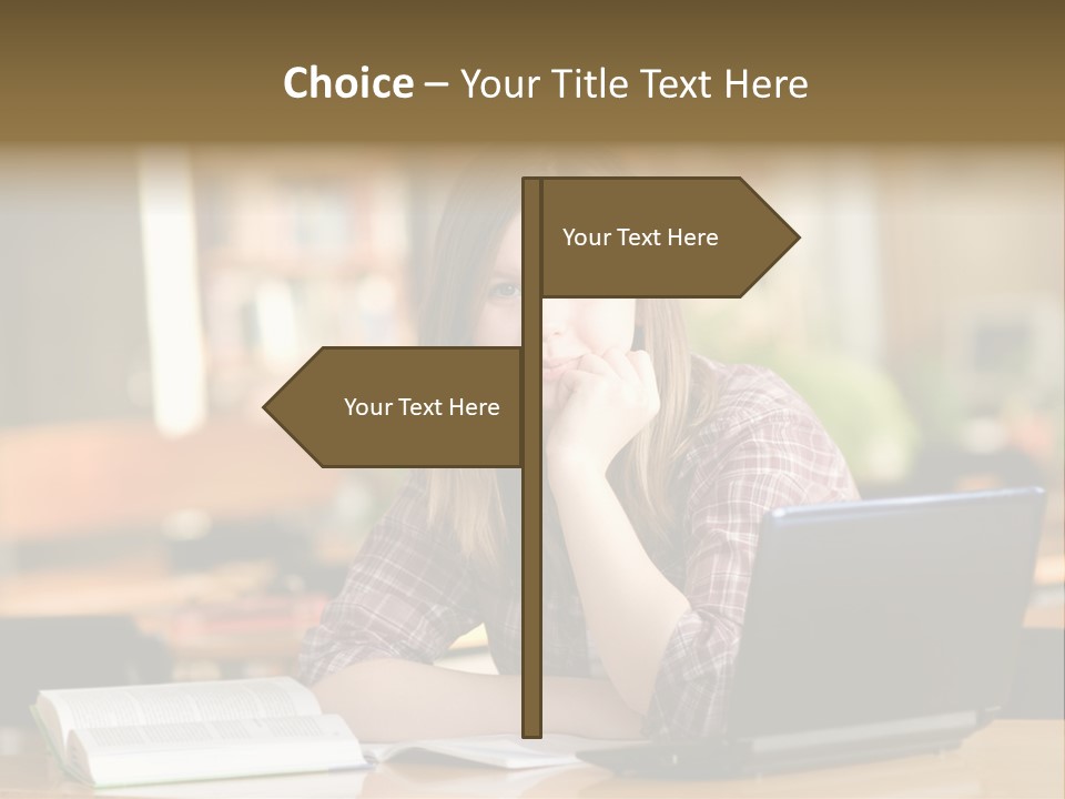 Student Smile Beautiful PowerPoint Template