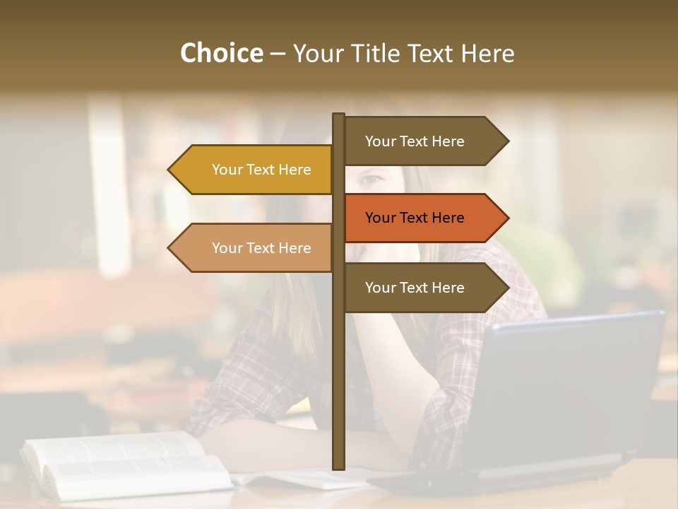 Student Smile Beautiful PowerPoint Template