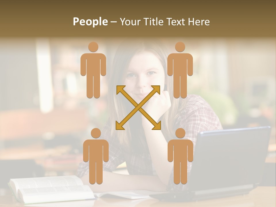 Student Smile Beautiful PowerPoint Template