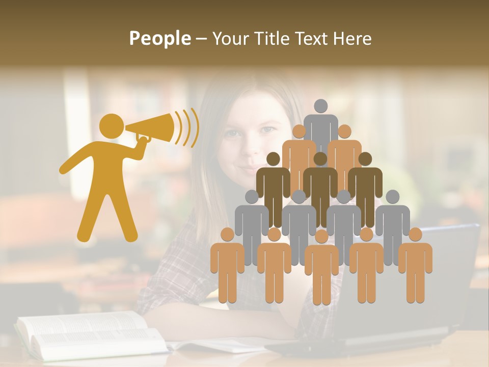 Student Smile Beautiful PowerPoint Template