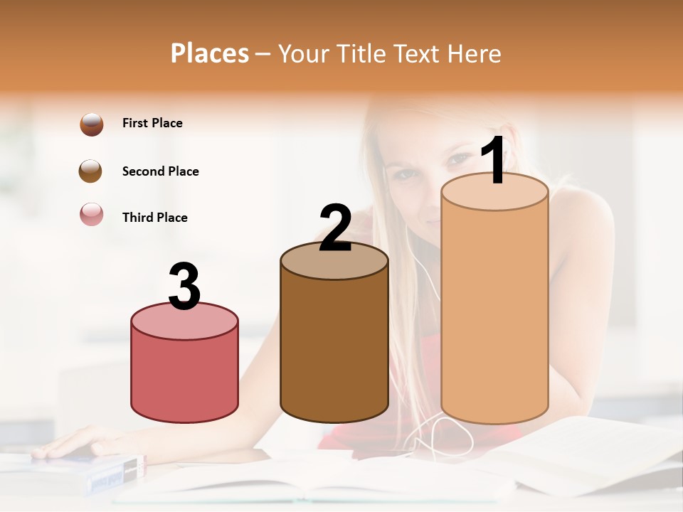 Indoors Young Beauty PowerPoint Template