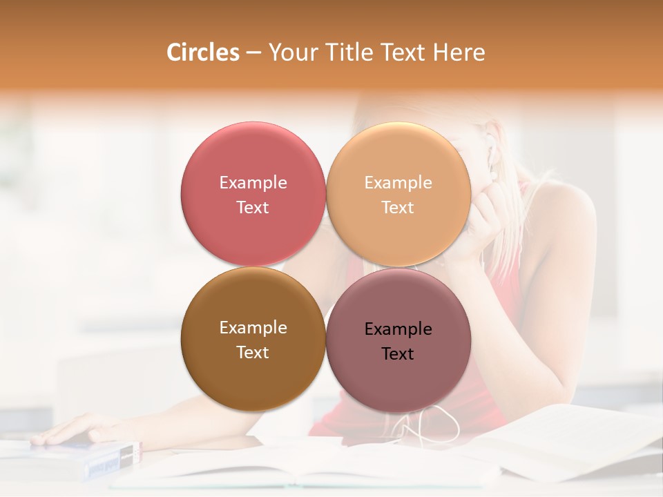 Indoors Young Beauty PowerPoint Template