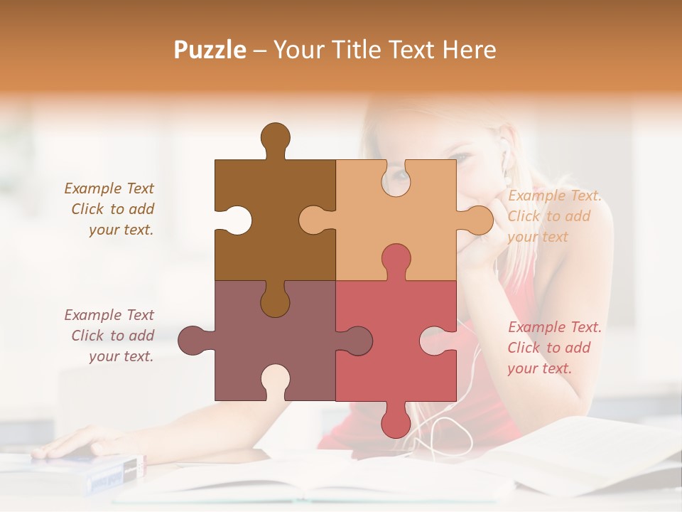 Indoors Young Beauty PowerPoint Template