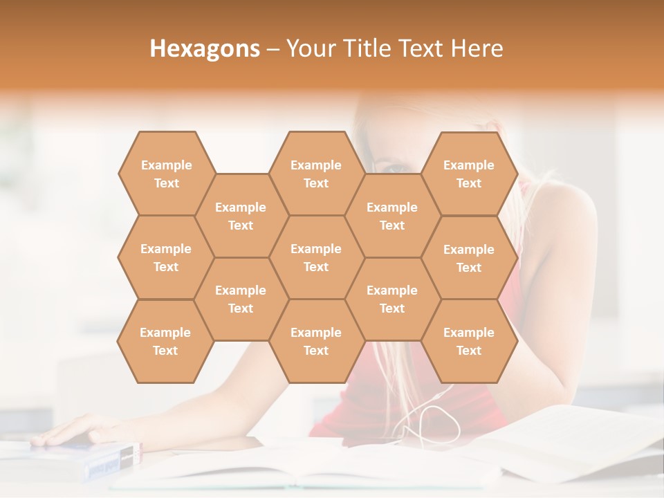 Indoors Young Beauty PowerPoint Template