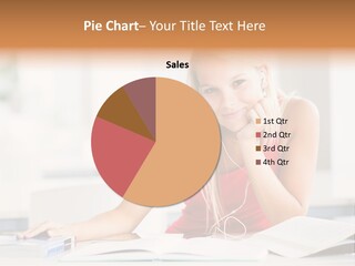 Indoors Young Beauty PowerPoint Template