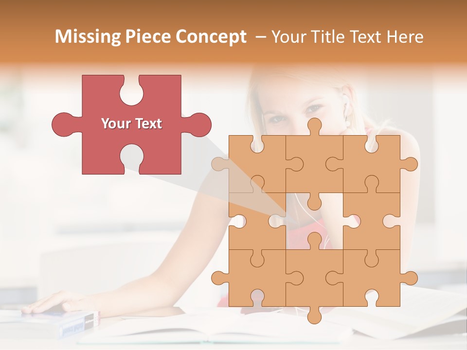 Indoors Young Beauty PowerPoint Template