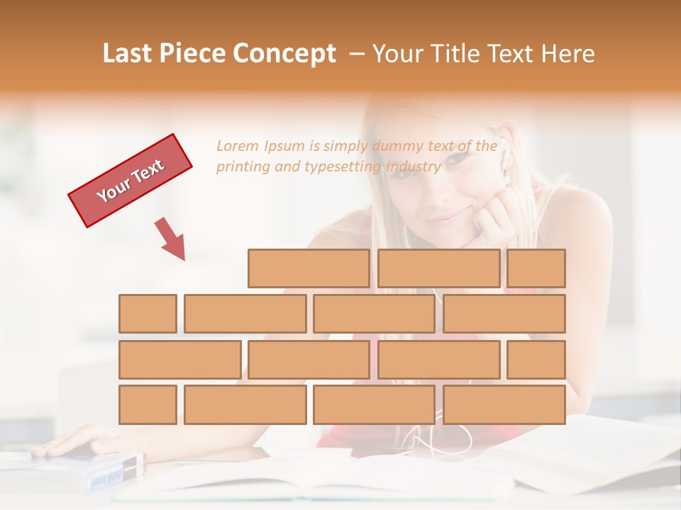 Indoors Young Beauty PowerPoint Template