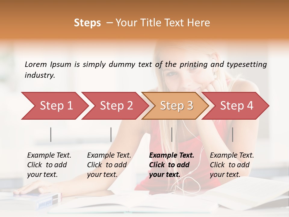 Indoors Young Beauty PowerPoint Template