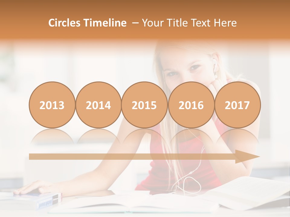 Indoors Young Beauty PowerPoint Template