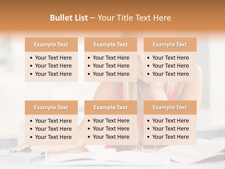 Indoors Young Beauty PowerPoint Template