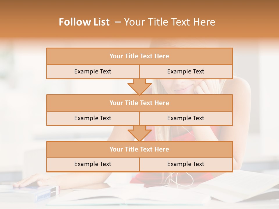 Indoors Young Beauty PowerPoint Template