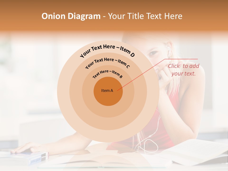 Indoors Young Beauty PowerPoint Template