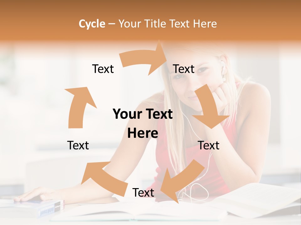 Indoors Young Beauty PowerPoint Template