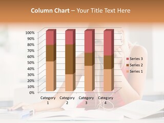 Indoors Young Beauty PowerPoint Template