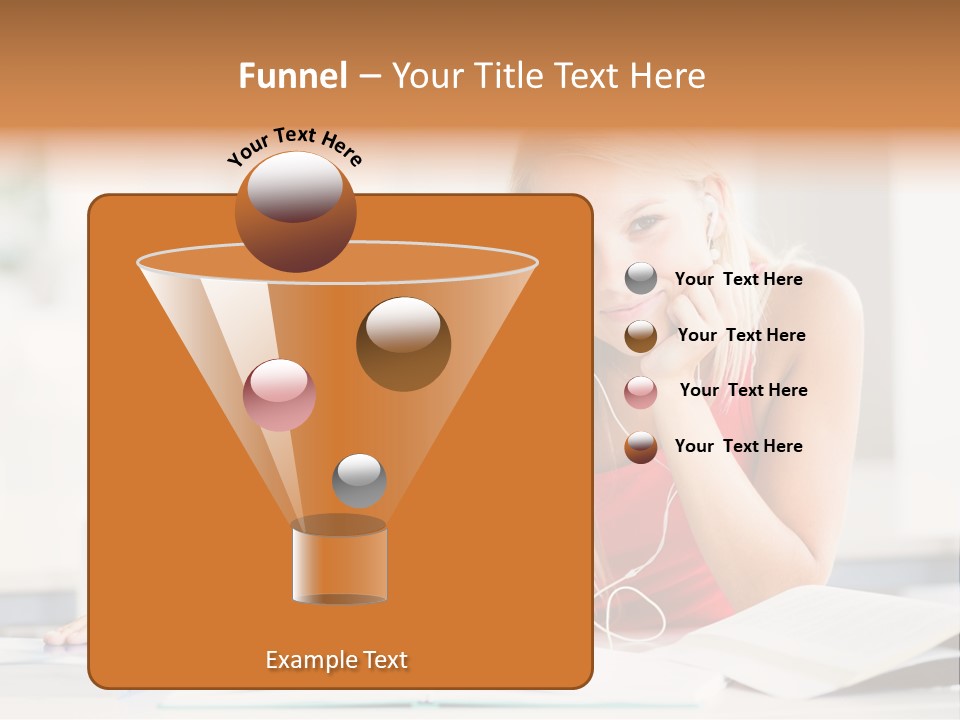 Indoors Young Beauty PowerPoint Template