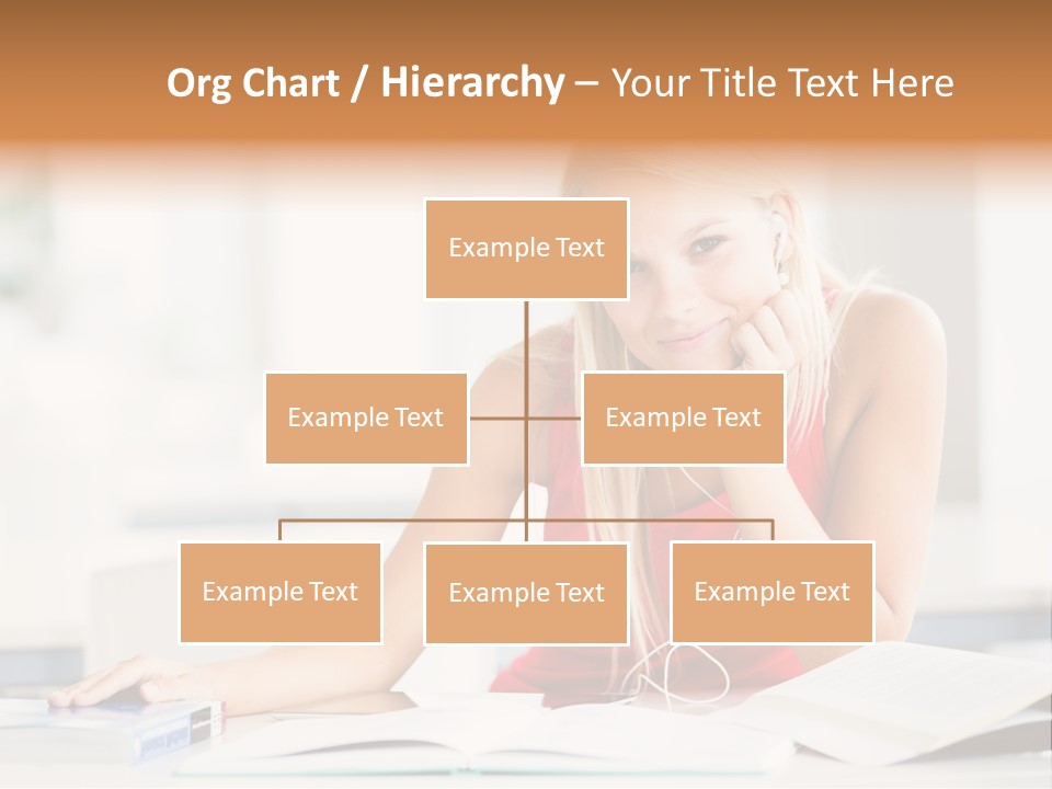 Indoors Young Beauty PowerPoint Template