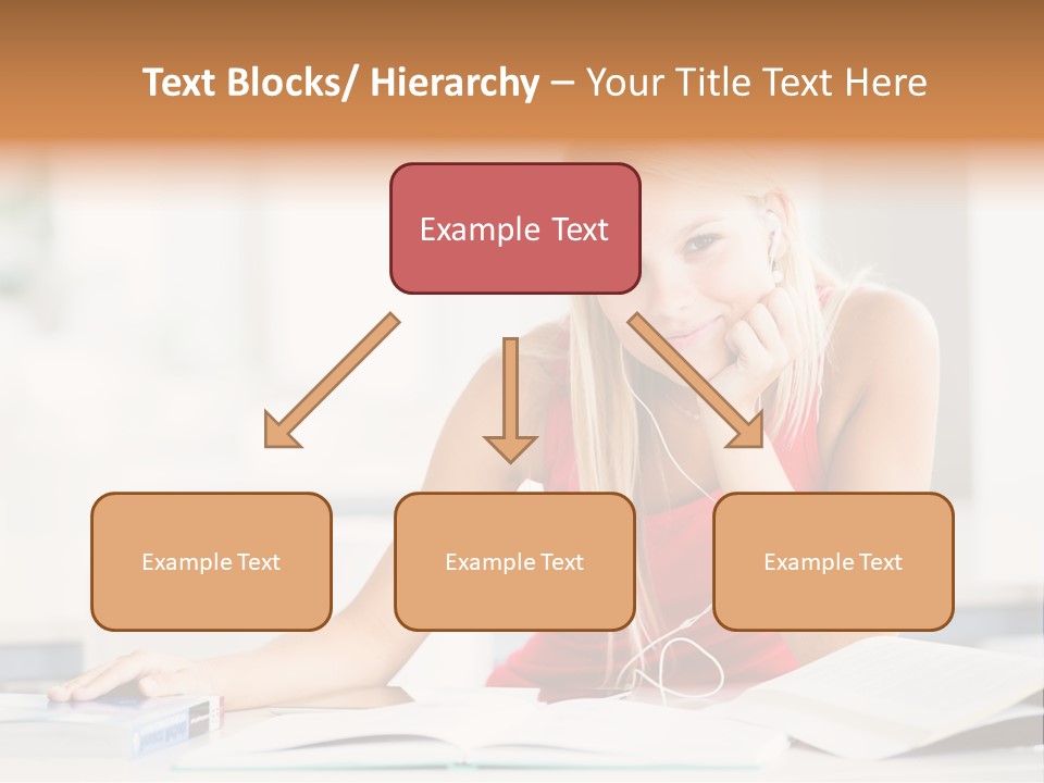 Indoors Young Beauty PowerPoint Template