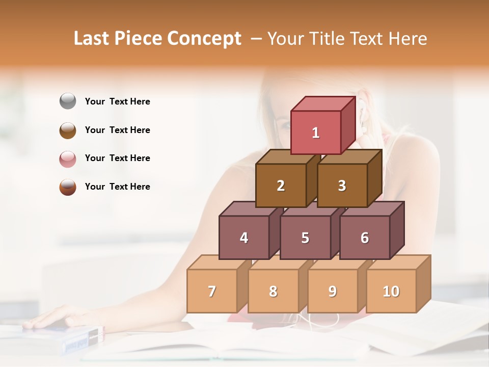 Indoors Young Beauty PowerPoint Template