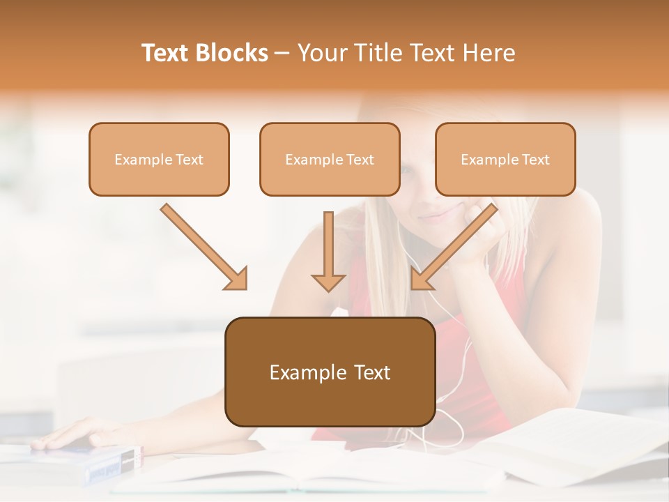Indoors Young Beauty PowerPoint Template