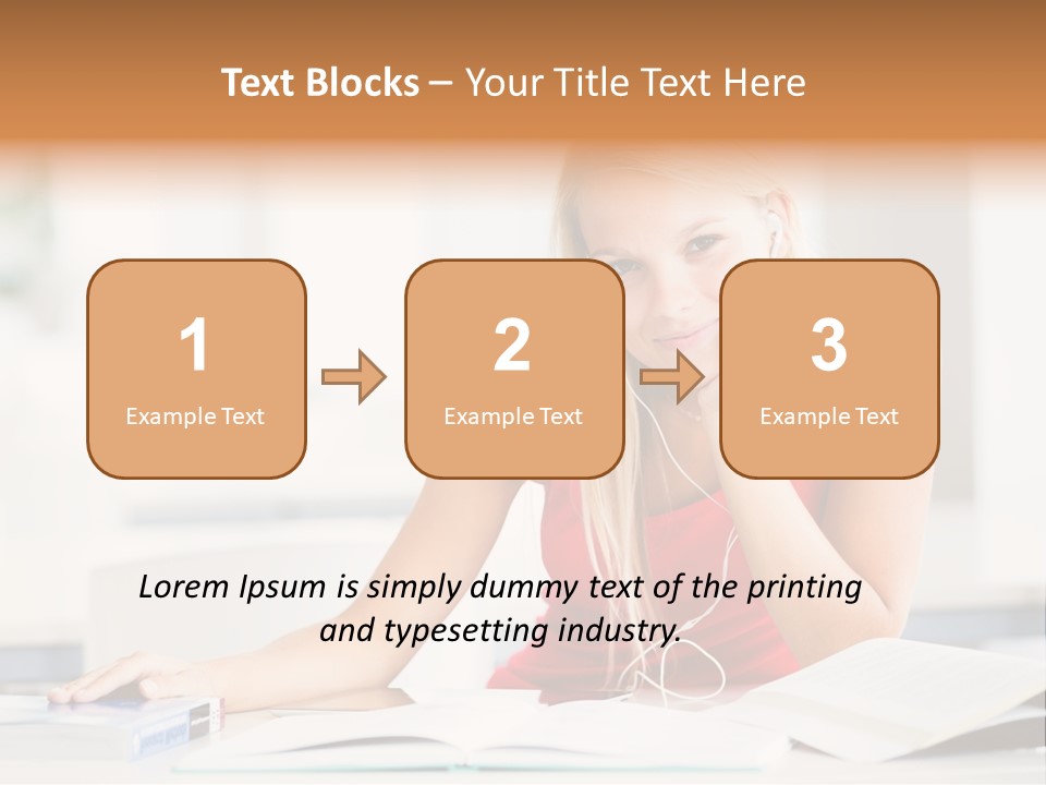 Indoors Young Beauty PowerPoint Template