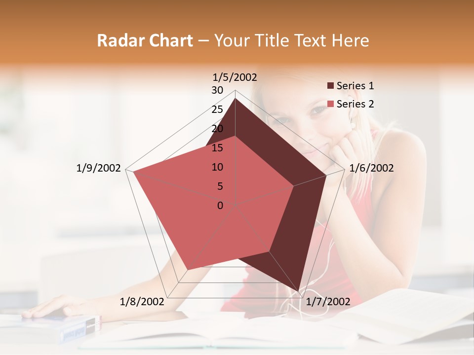 Indoors Young Beauty PowerPoint Template