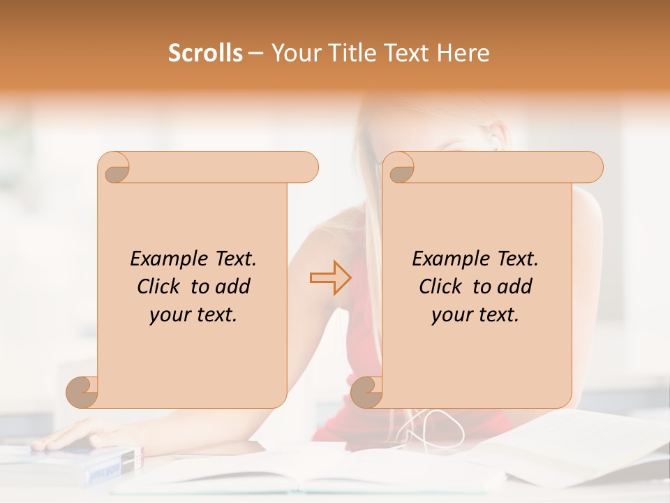 Indoors Young Beauty PowerPoint Template