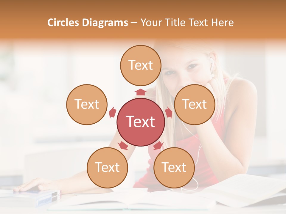 Indoors Young Beauty PowerPoint Template