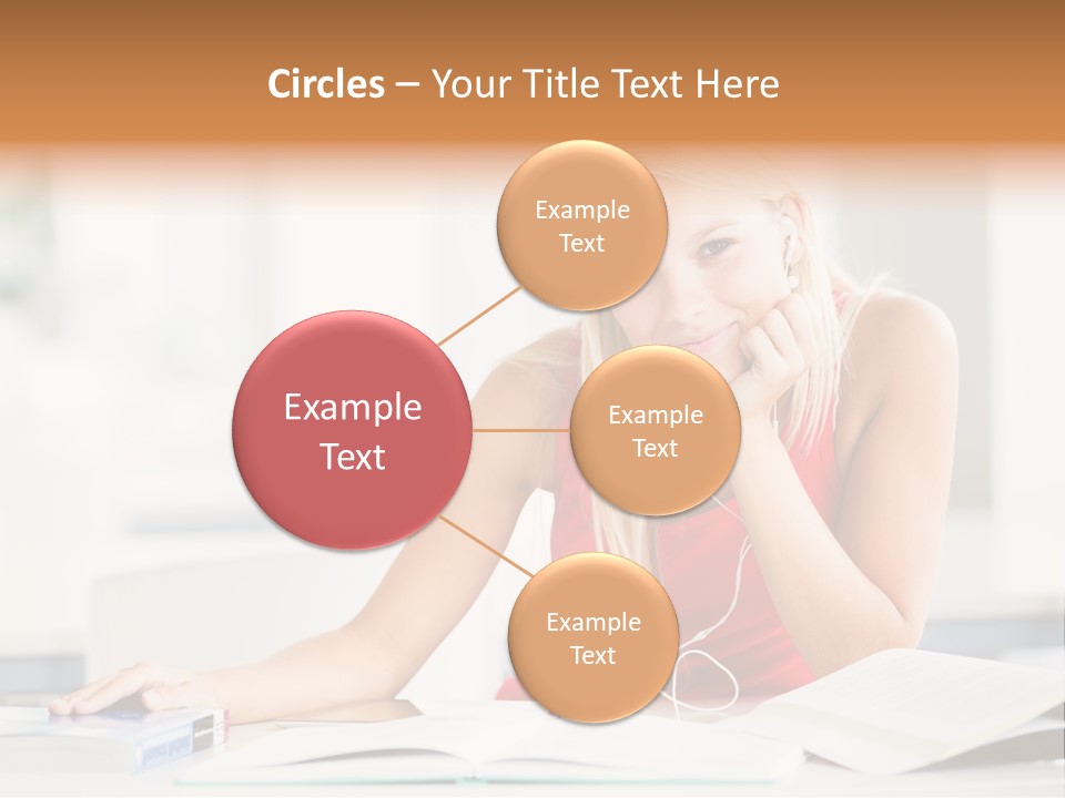 Indoors Young Beauty PowerPoint Template