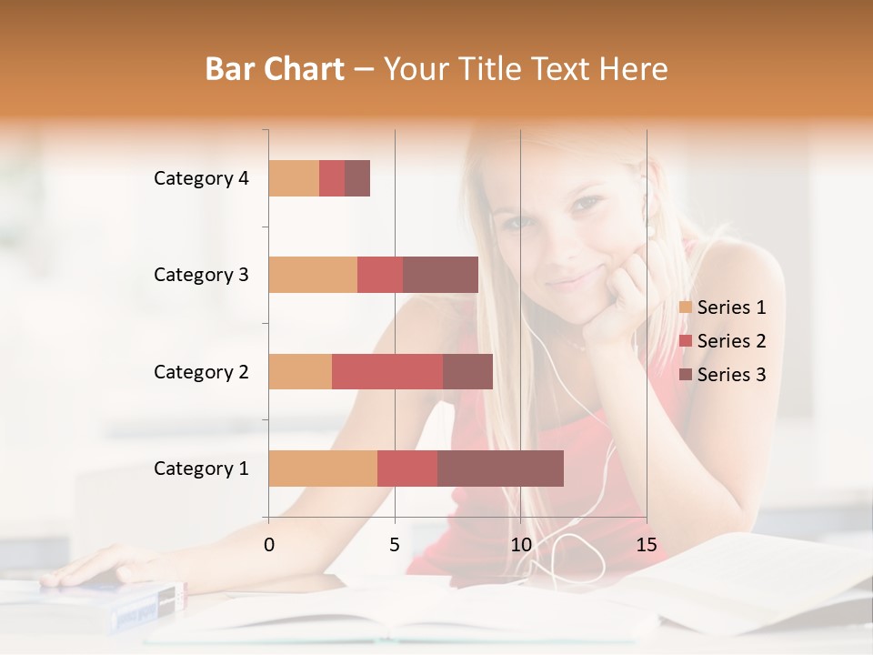 Indoors Young Beauty PowerPoint Template